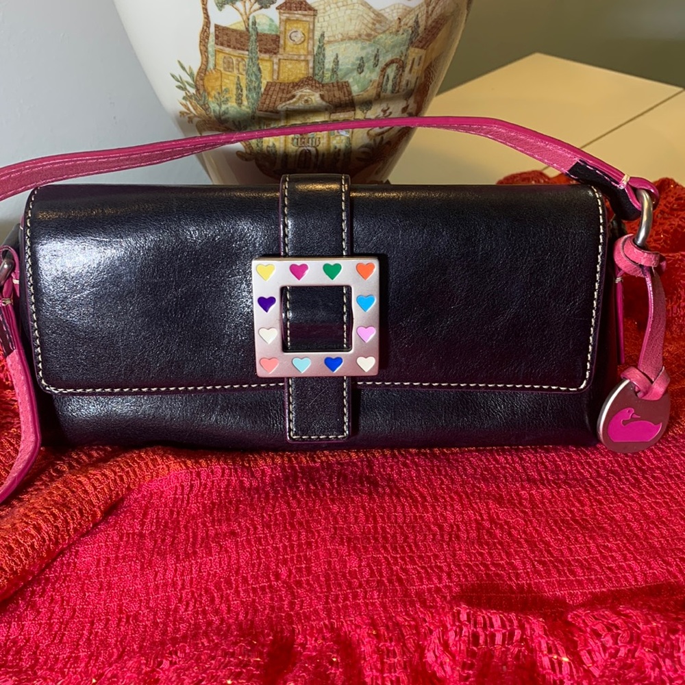 Dooney&Bourke black genuine leather bag